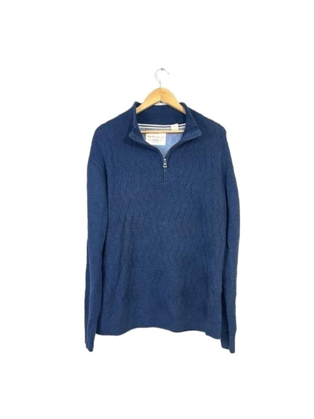 Weatherproof Vintage Men's Crew Pullover Sweater Size XL Color Dark Blue Outdoor